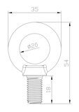 Cветильник cветодиодный подвесной IP65 200Вт 20000Лм 5000К Кп<2% КСС Д SPP-402-0-50K-200 ЭРА Б0046670